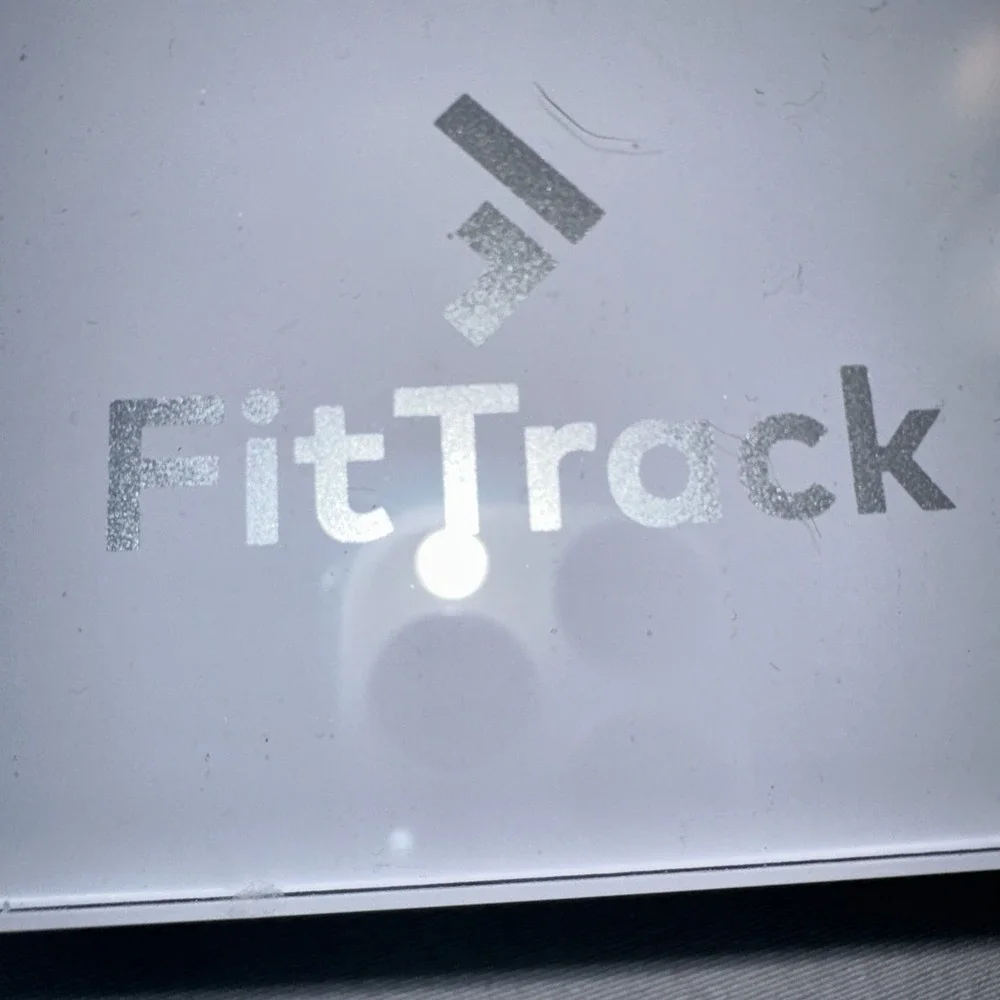 FitTrack Data Smart Body BMI Digital Scale -White (4 AAA Batteries NOT Included)